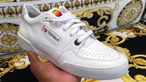 versace apple sneakers|versace sneakers outlet.